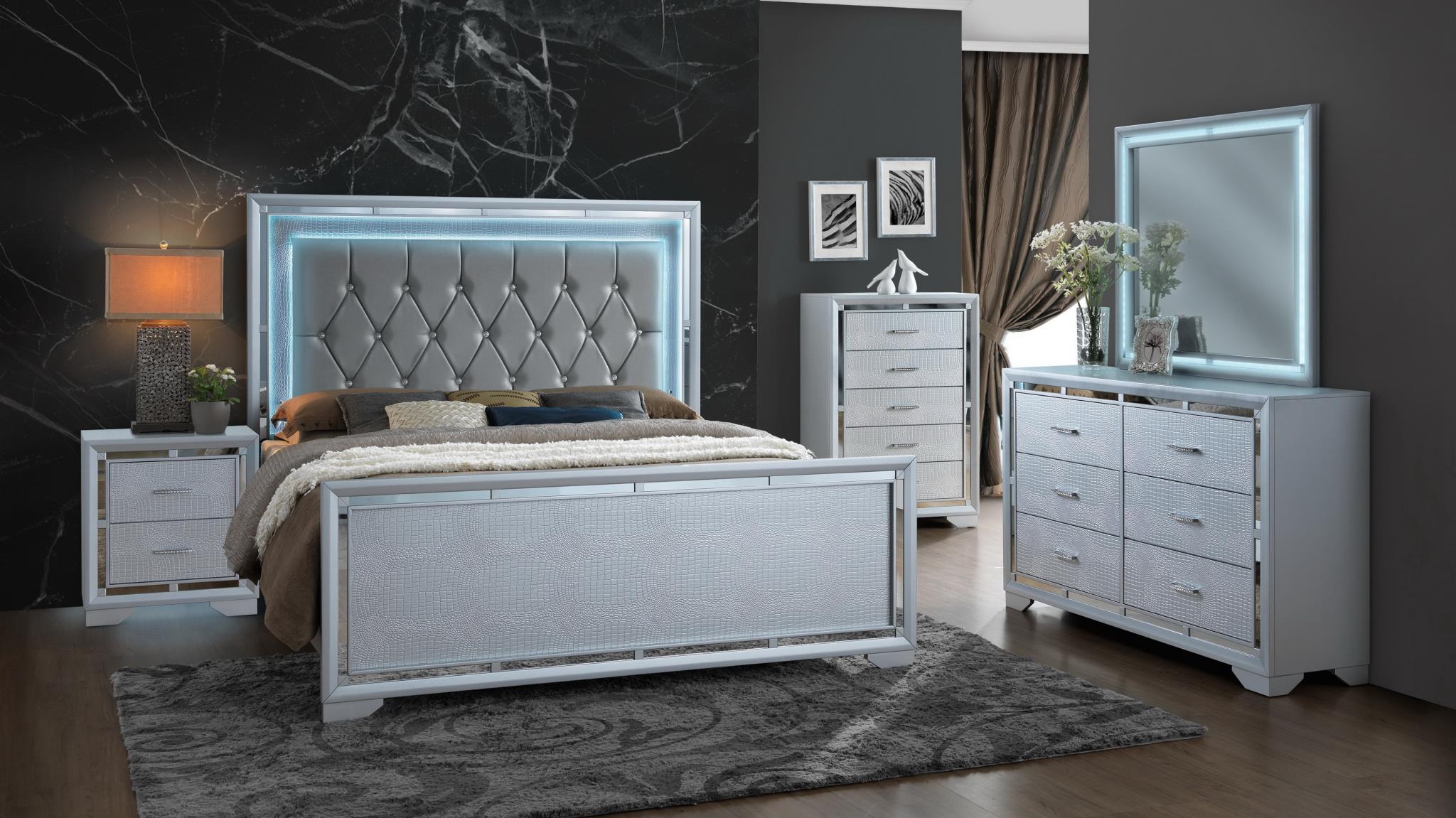 Gray 2-Drawer Nightstand - B511-N