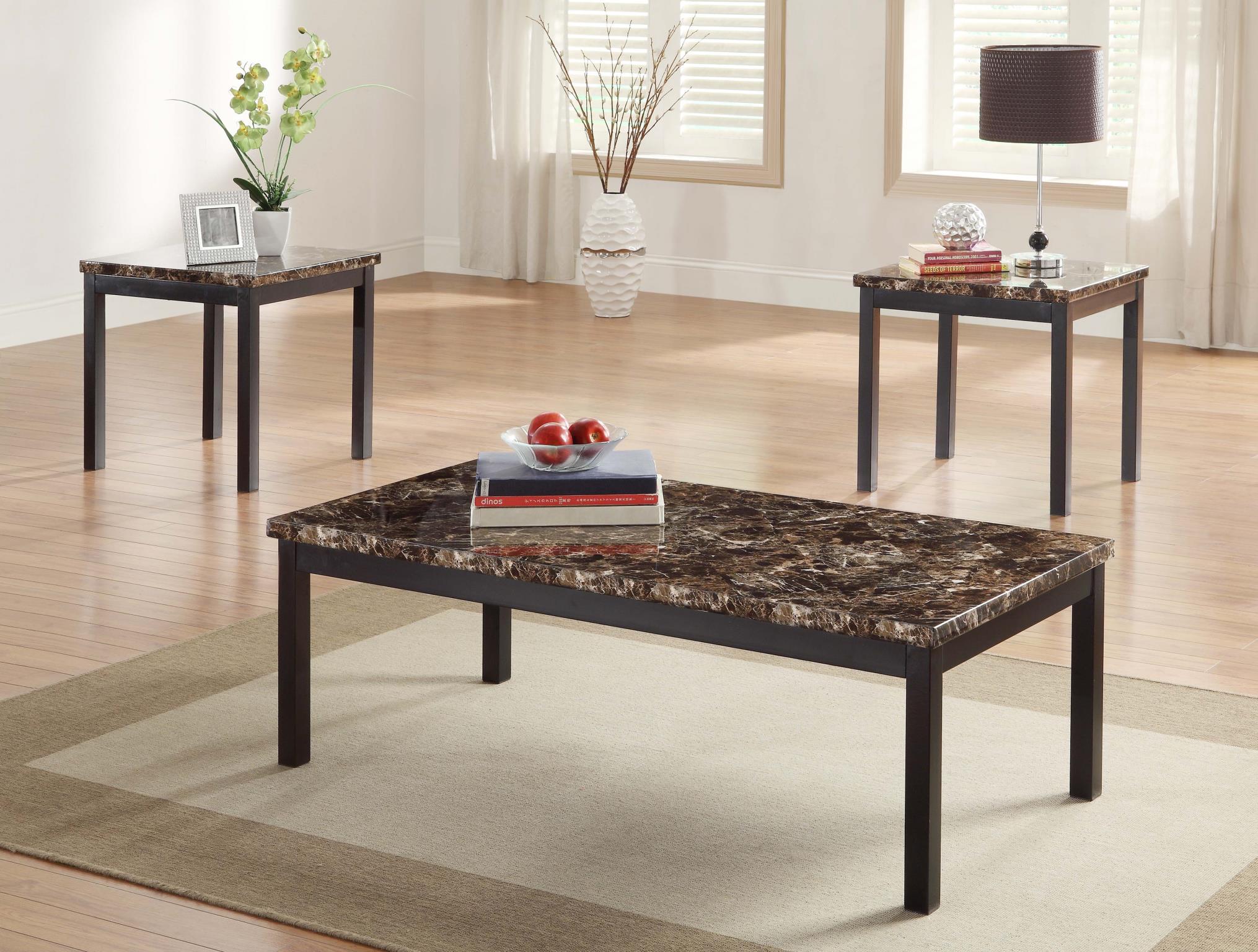 Brown 3-Piece Table Set – T700