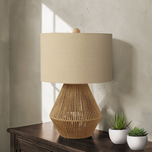 Lighting, Table Lamp, Rope, Resin, Transitional - Brown
