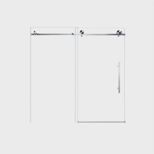 Frameless Shower Door, Smooth Sliding Tracks
