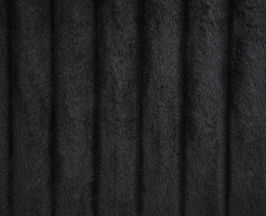 U112 - Corduroy Motion Loveseat - Black