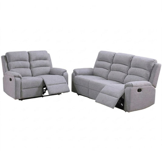 Modern Living Room Set With Manual Recliner