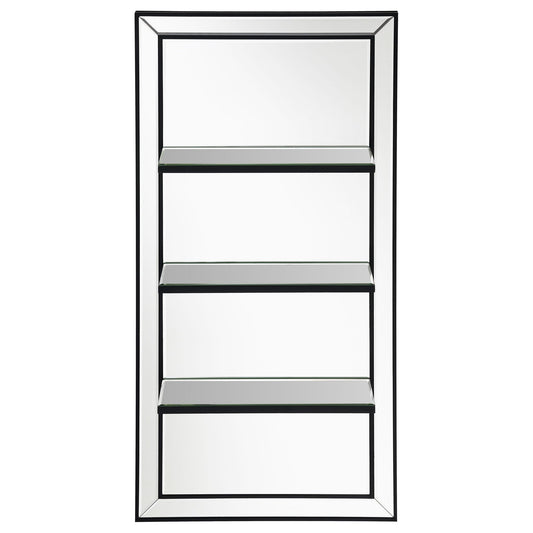 Cardinal - 3 Shelf Wall Mirror - Silver