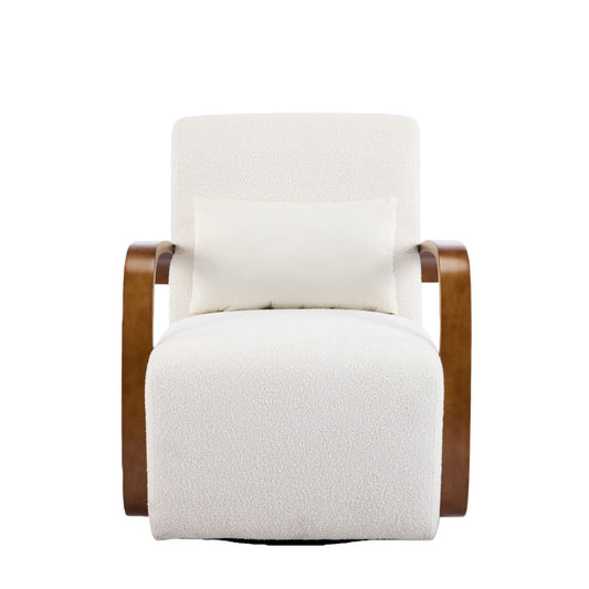 Swivel Accent Rotatable Ergonomic Single Chair For Living Room