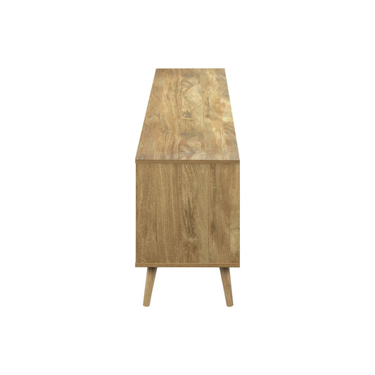 TV Stand Console With Storage Drawers And Cabinets - Walnut