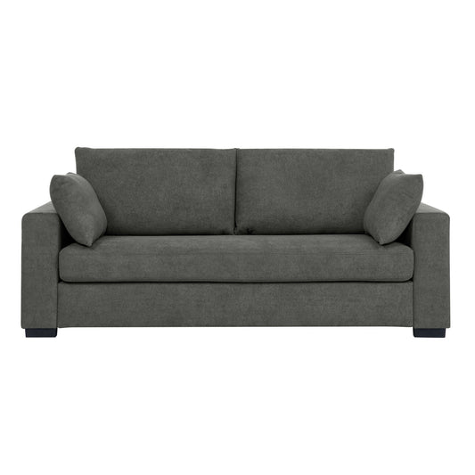 Upholstered Sofa With Toss Pillows - Dark Gray