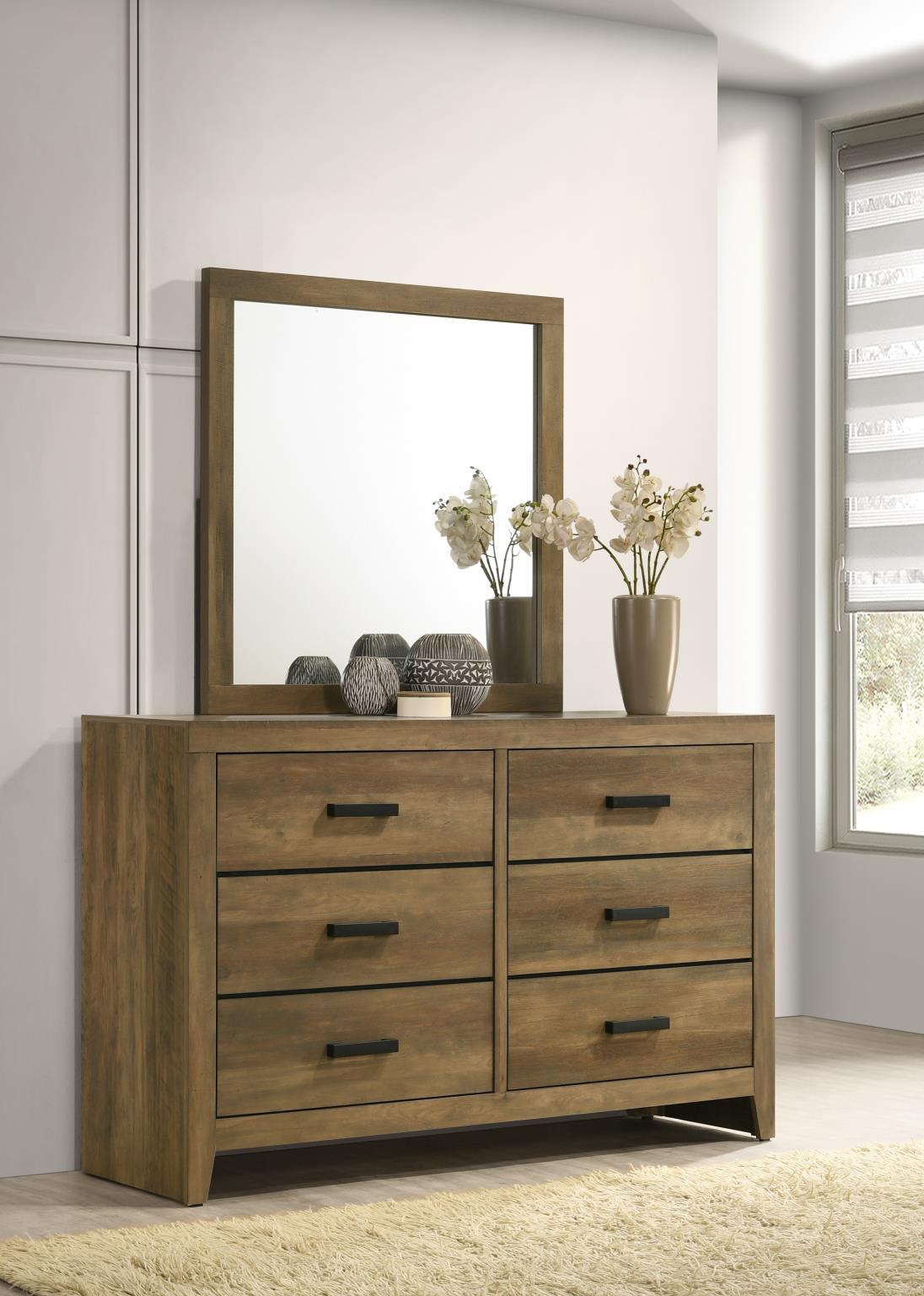 Knotty Oak 6-Drawer Dresser - B526-D