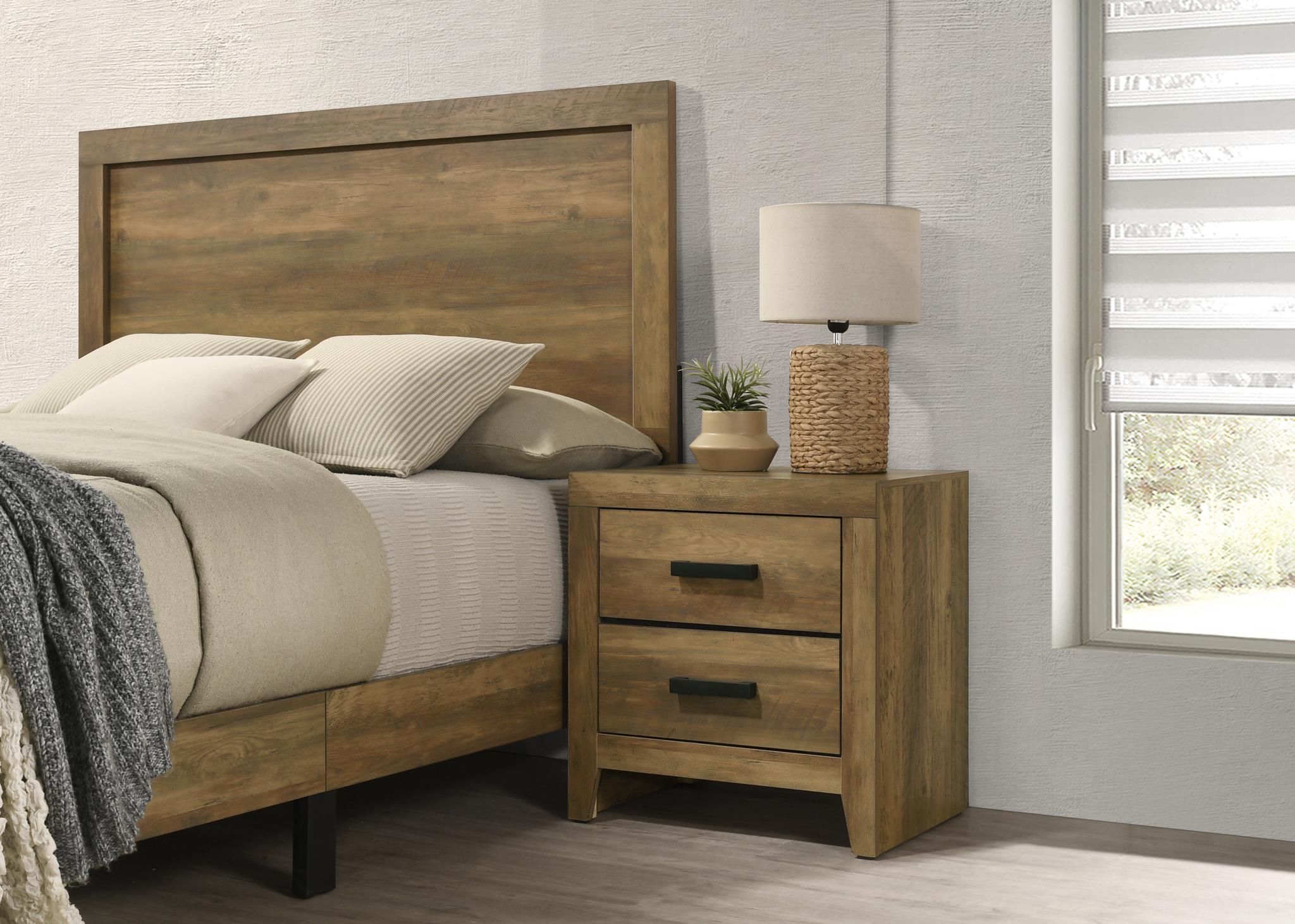 Knotty Oak 2-Drawer Nightstand - B526-N