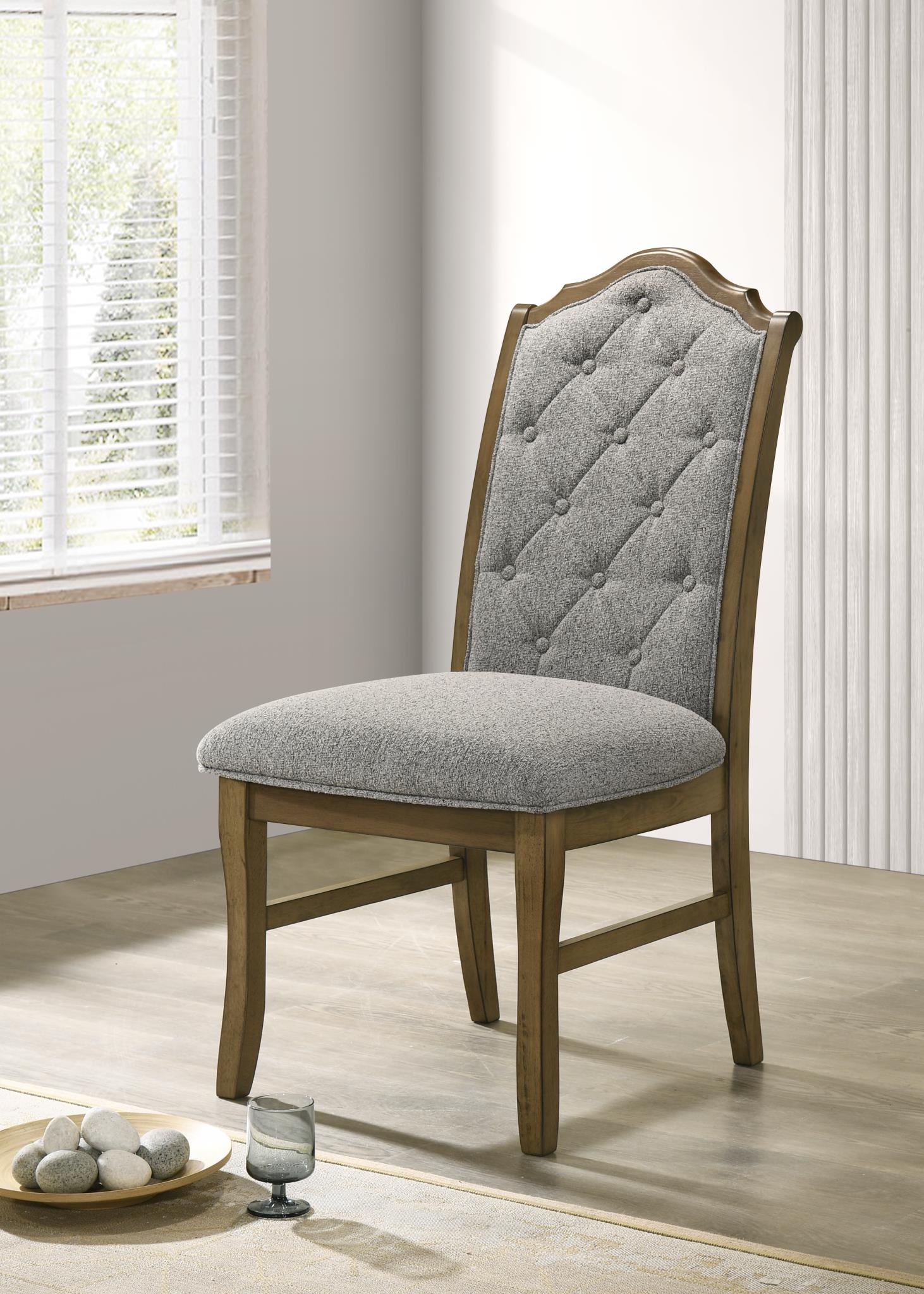Dark Dry Brush Dining Chair – D074-SC