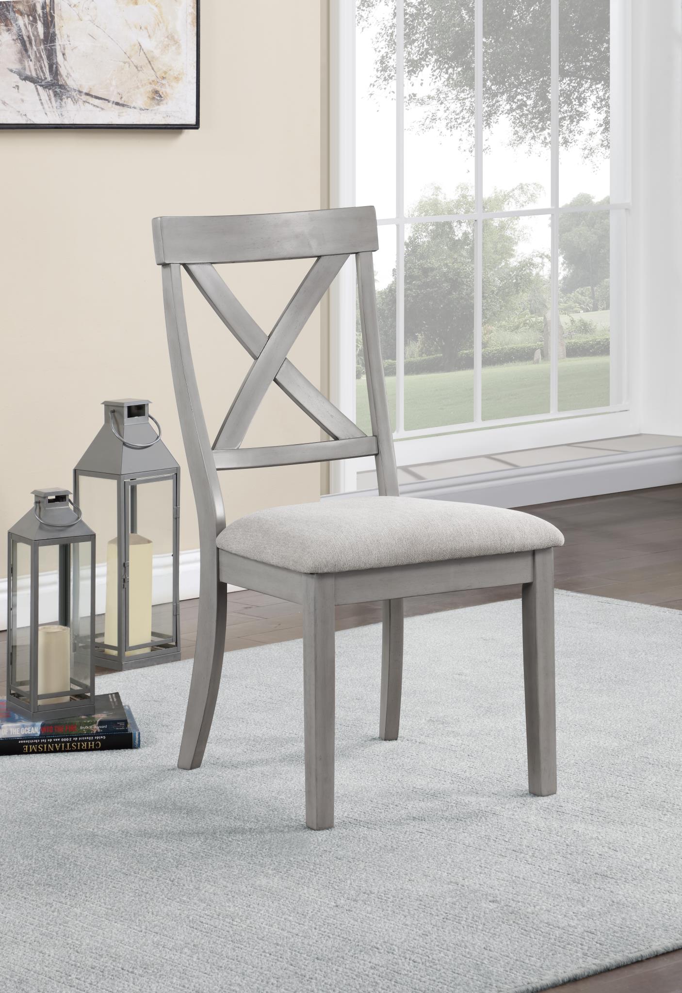 Gray Dining Upholstered Side Chair – D166-C