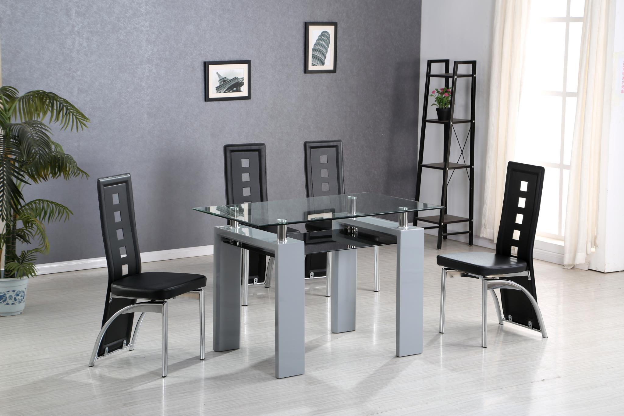 Grey Glass Dinette Table – D311-GY