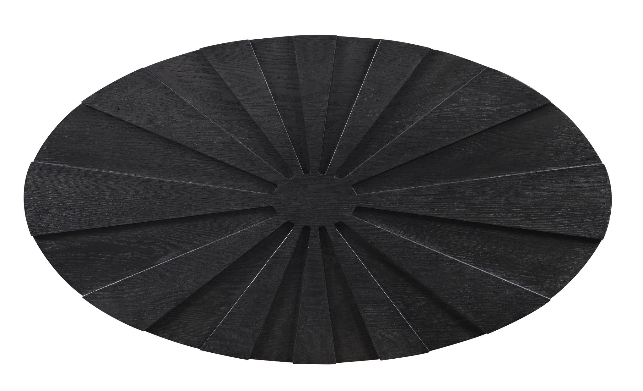 Gray Glass Coffee Table with Fan Design Shelving – T152-C