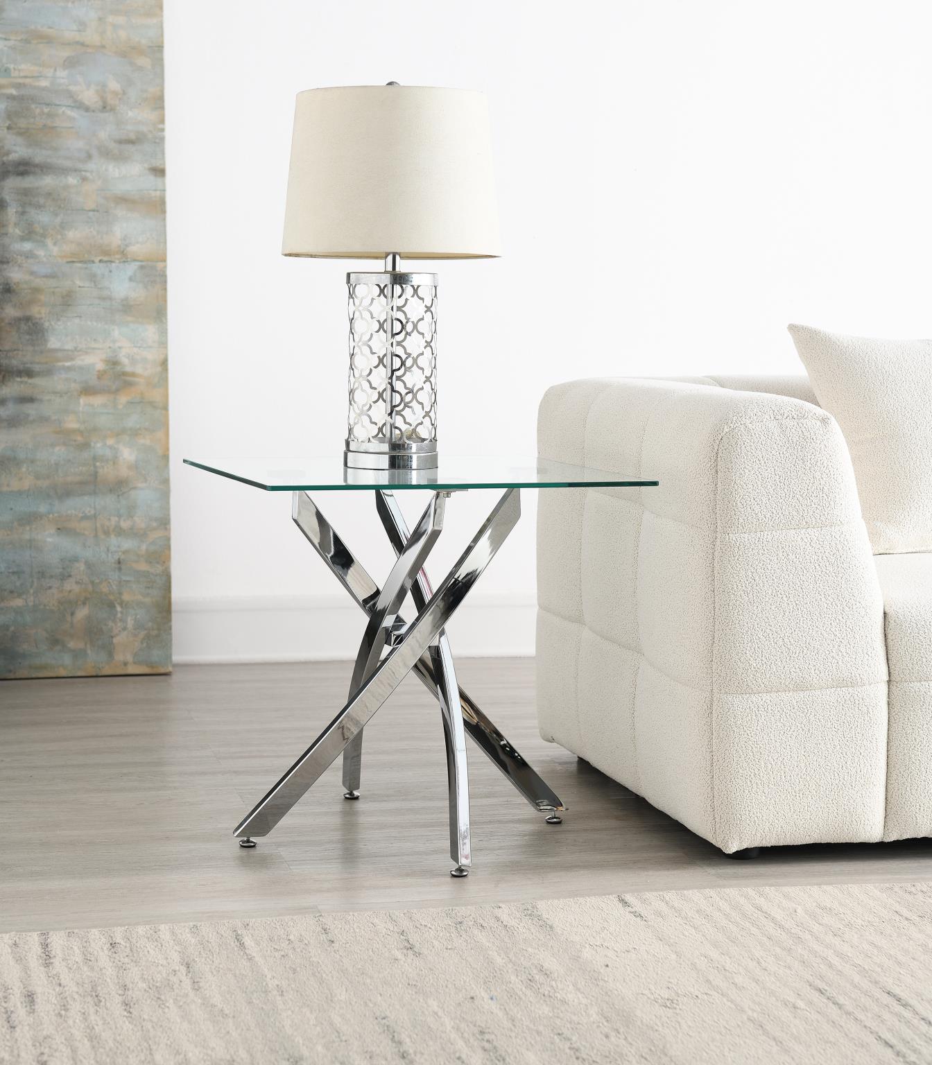 Chrome 3-Piece Table Set – T240