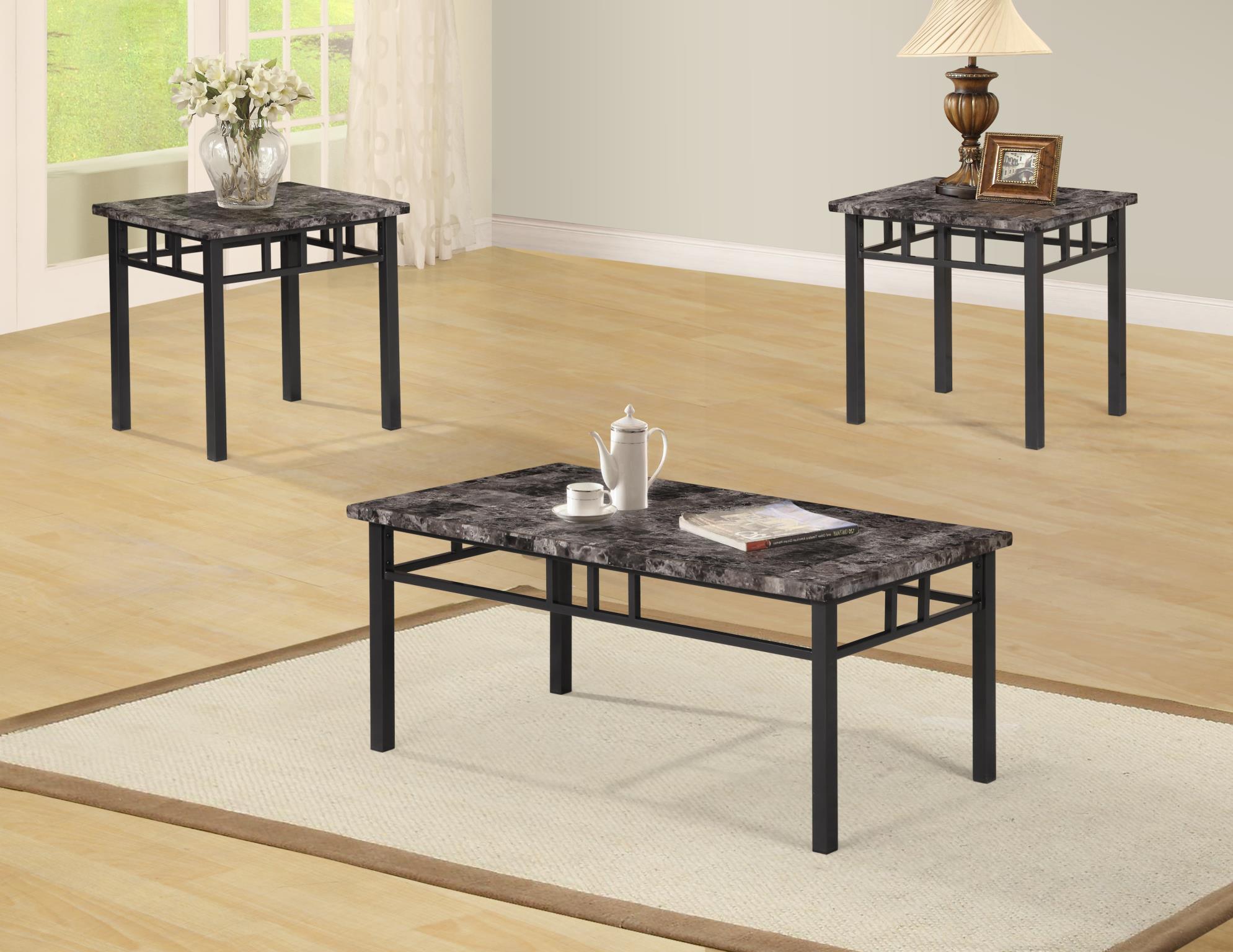 Gray 3-Piece Table Set – T761