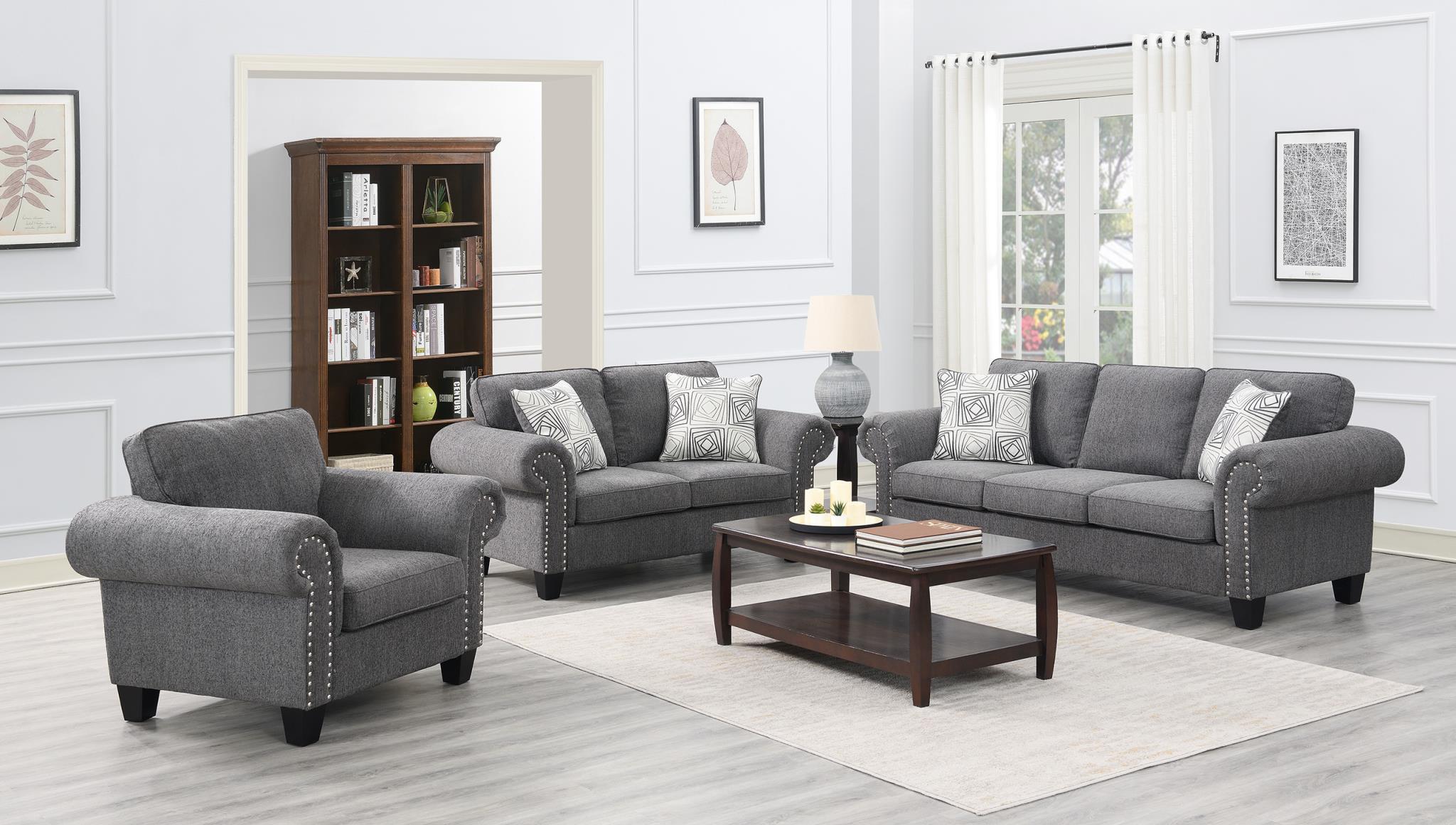 GRAY LOVESEAT - U270-L