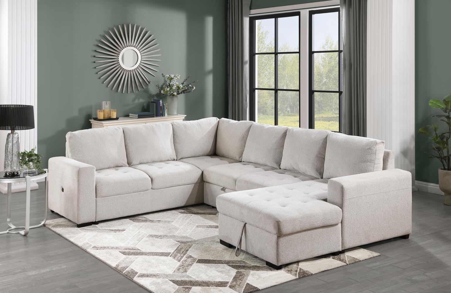 Linen 3PC Sectional – U278