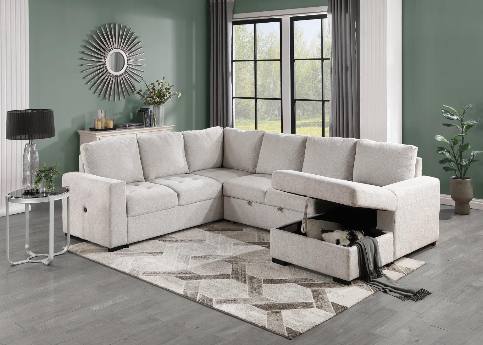 Linen 3PC Sectional – U278