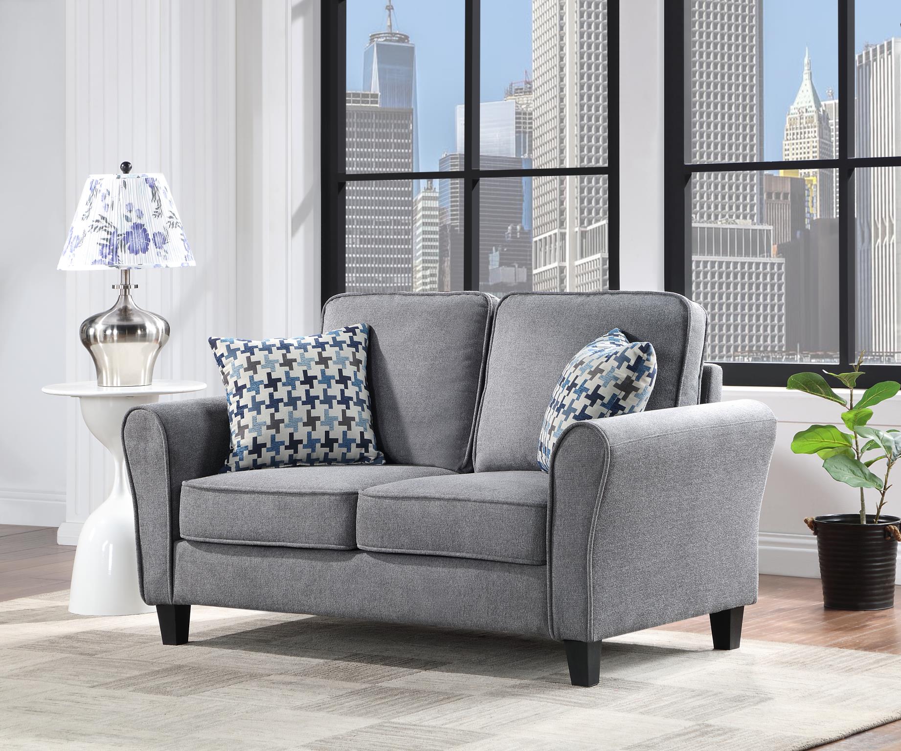 Dark Gray Loveseat - U416-L