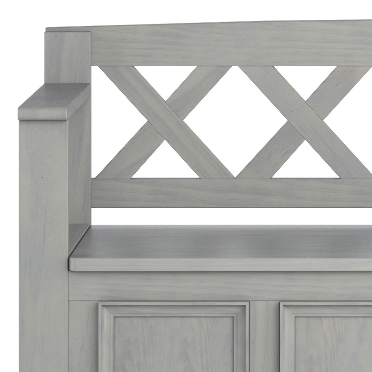 Amherst - Entryway Storage Bench - Gray