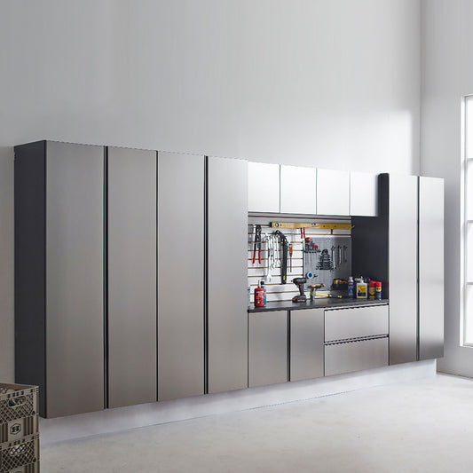 Nova Series - Wall Mounted Utility Storage Garage Cabinet - Dark Gray