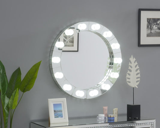 G-403-WM - Glamour LED Wall Decor Mirror - Silver