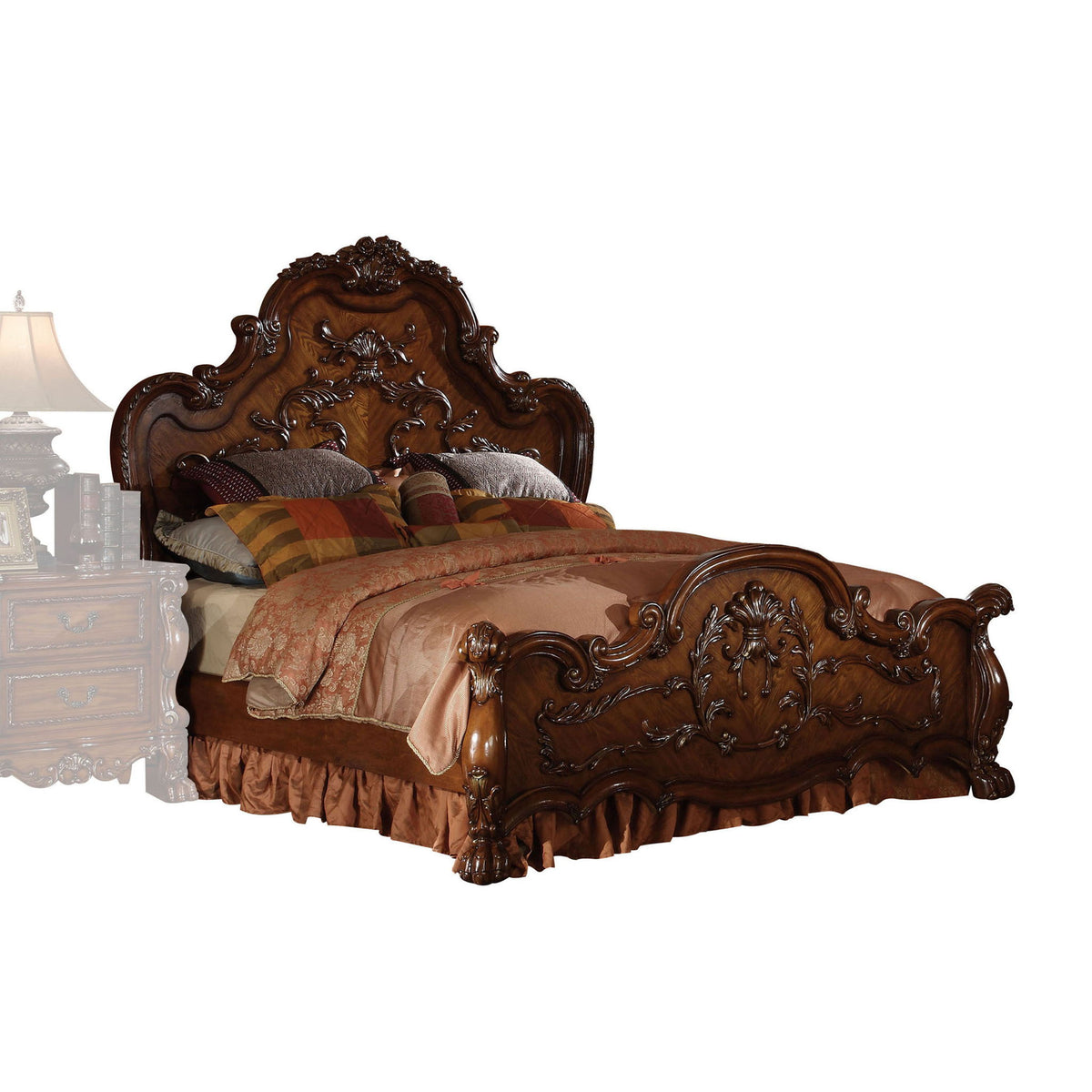 Dresden - Queen Bed - Cherry Oak