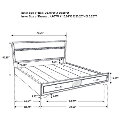 Storage Platform Bed 2 Drawer