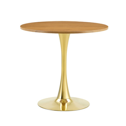 Round Dining Table With Thickened Top For Kitchen