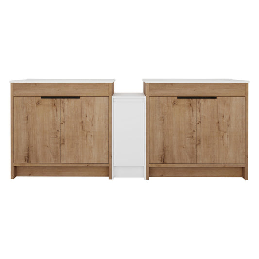 Freestanding Bathroom Vanity & Sink, Storage Cabinets, Soft Closing Doors