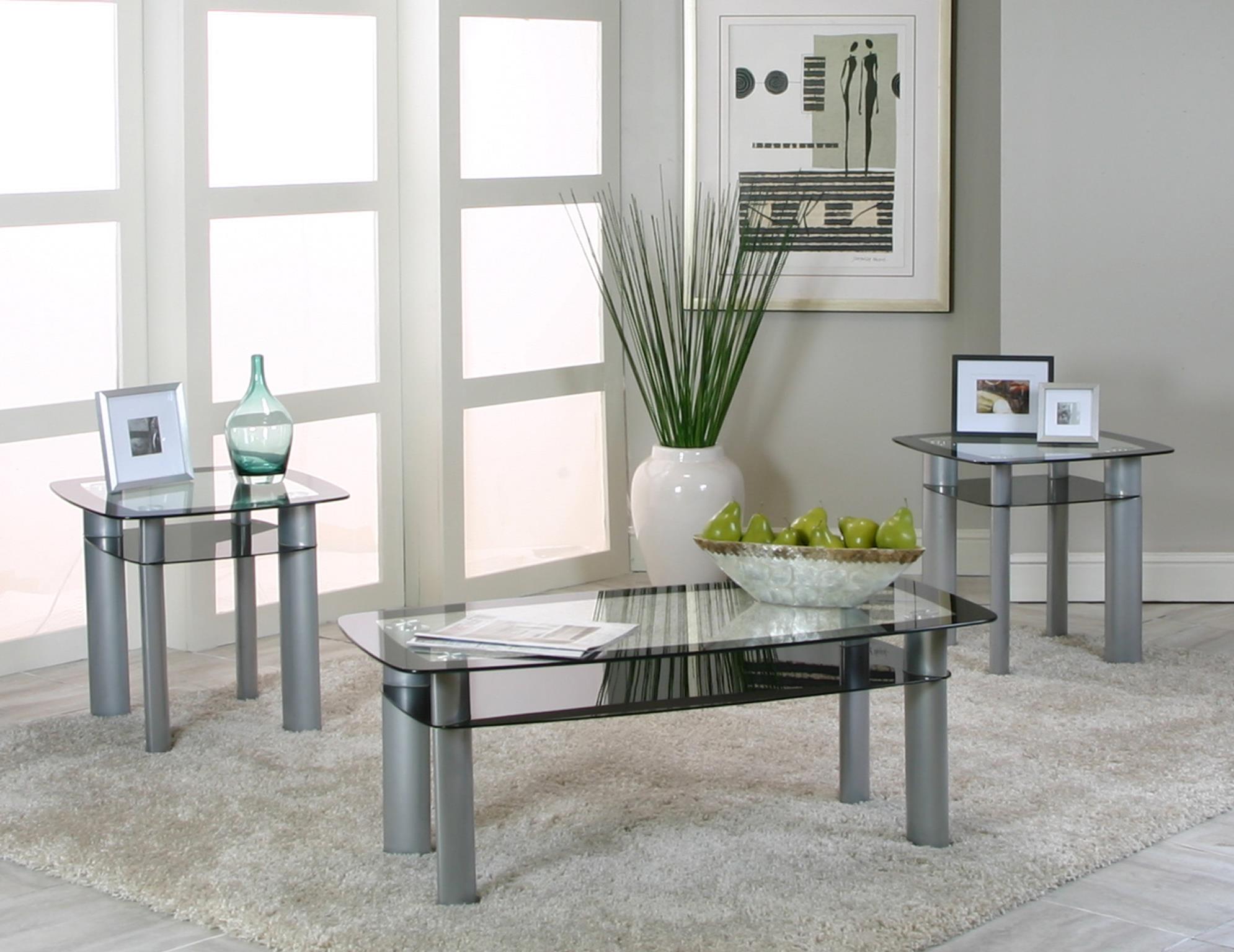 Gray 3-Piece Table Set – T300