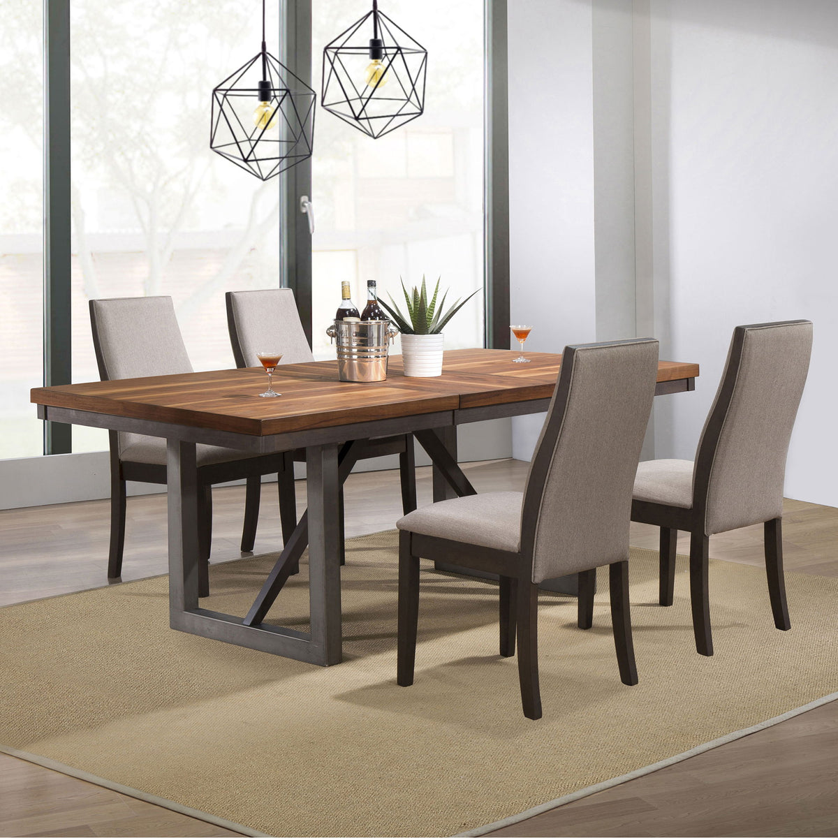 Holloway - Dining Set With Extension Leaf