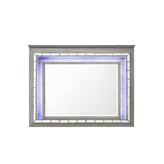 Antares - Mirror With LED - Light Gray