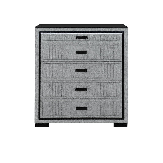 Isaiah - Upholstered Chest With LED Lighting