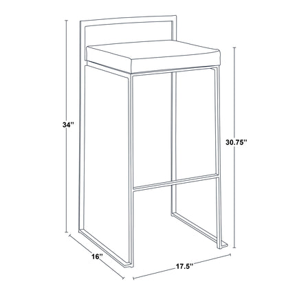 Fuji - Contemporary And Elegant Design Stackable Barstool