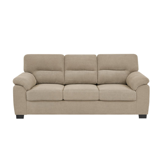 3 Seater Sofa With Padded Armrests And Triangular Leg