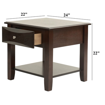 Simple Style Table With Shelf