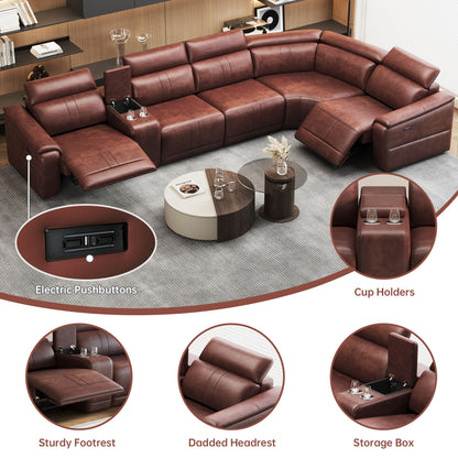 Modular Sofa Set With 2 Cup Holders, Sectional Living Room Furniture