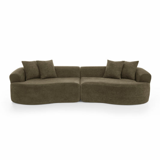 4 Seater Curved Cloud Sectional Sofa