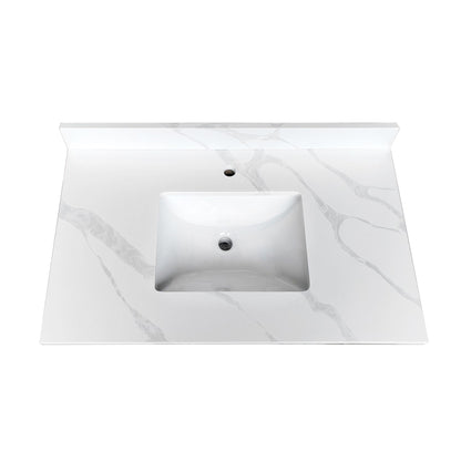 Bathroom Vanity Top With Undermount Single Bowl Sink