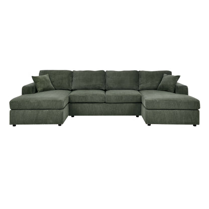3 Piece Double Chaise Sectional Sofa