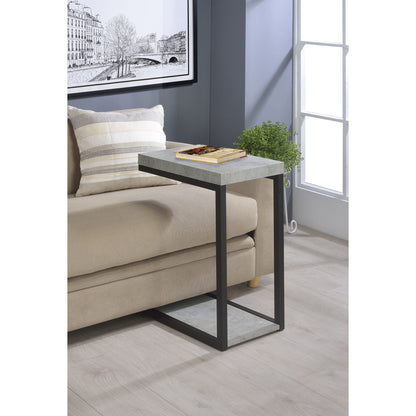 Snack Table With Industrial Base
