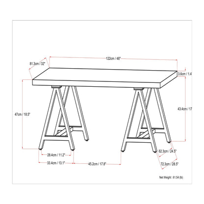 Sawhorse - Handcrafted Solid Table