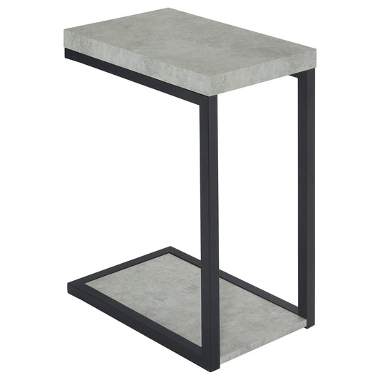 Snack Table With Industrial Base
