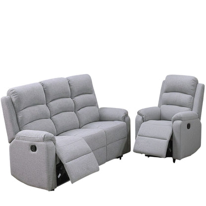 Modern Living Room Set With Manual Recliner
