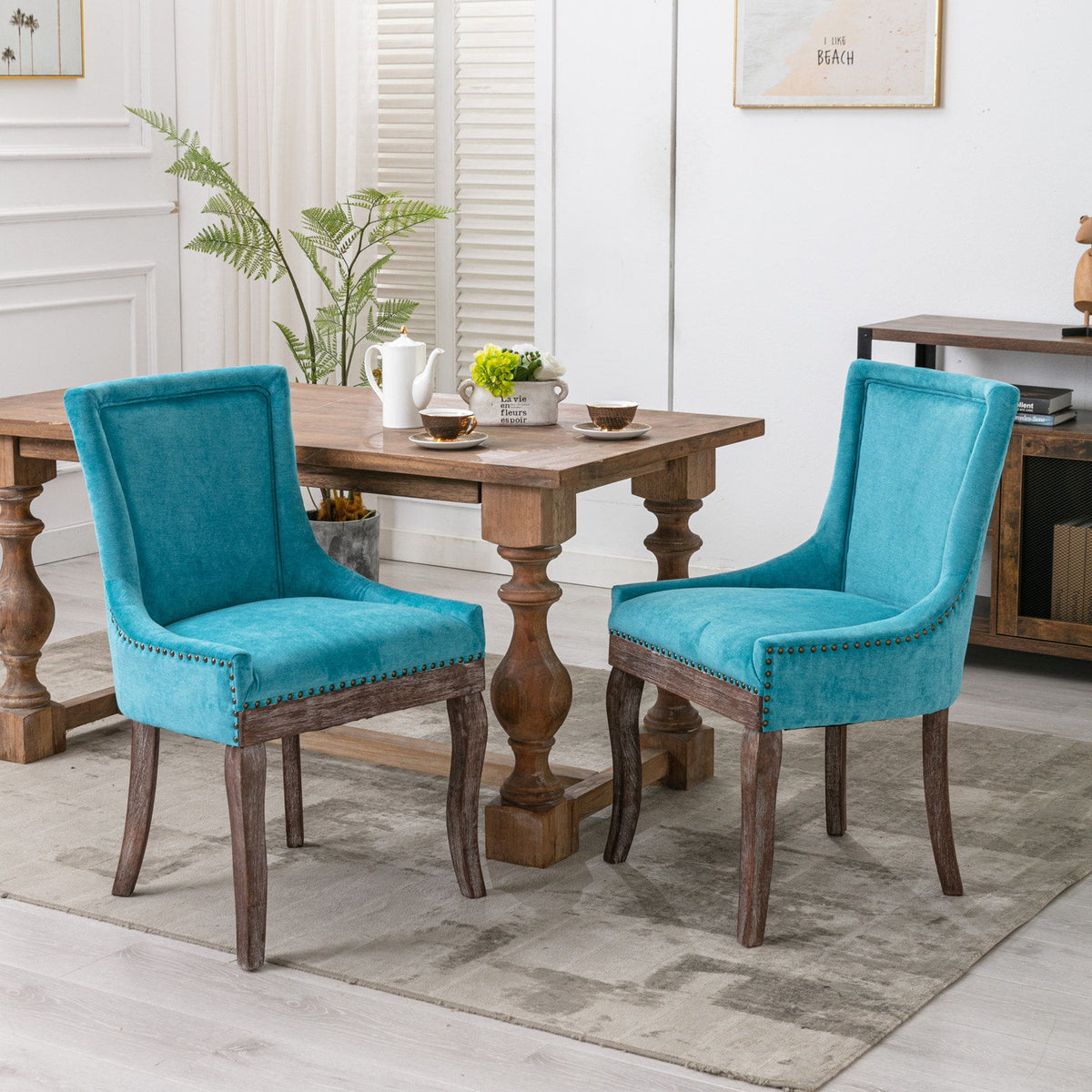 Ultra - Side Dining Chair, Nail Head (Set of 2)