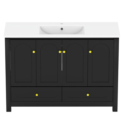 Bathroom Vanity With Sink Combo, 4 Soft Close Doors And 2 Drawers