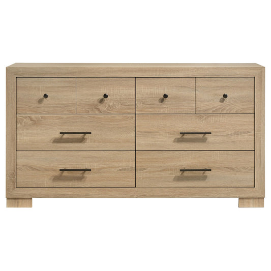 Merritt - 6 Drawer Dresser Cabinet - Light Oak