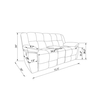 Liam - Reclining Sofa With Manual Reclining