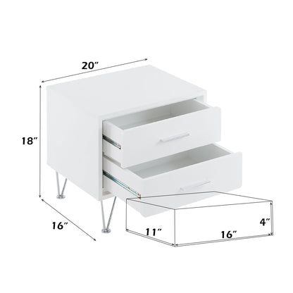Deoss - Accent Table - White