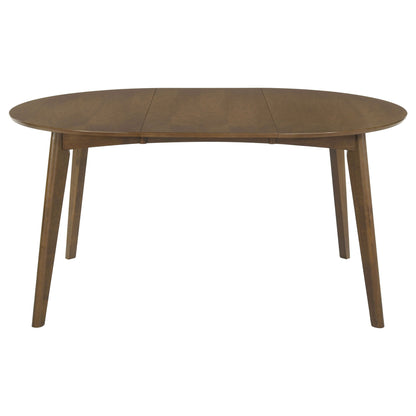 Thomson - Oval Dining Table With Removable Leaf - Walnut